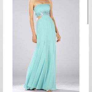 BCBG AXELLE aqua dress